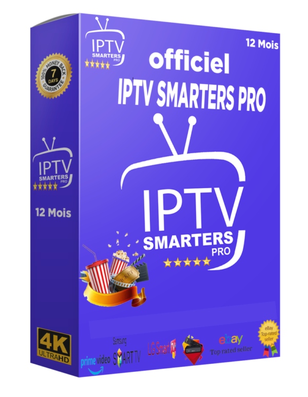 Abonnement iptv Smarters pro 12 Mois